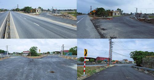 Phía Đông cầu vượt QL1 (cầu Km 0+430) có hai nhánh, gồm một nhánh dành cho phương tiện lưu thông trên QL1 theo hướng Nam - Bắc qua hết cầu vượt rẽ phải để lên QL12A đoạn tránh Ba Đồn, nhánh còn lại dành cho phương tiện lưu thông trên QL12A đoạn tránh Ba Đồn qua hết cầu vượt QL1 (cầu Km 0+430) rẽ phải vào QL1 để tiếp tục di chuyển trên QL1 theo hướng Nam - Bắc.
