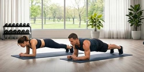 Plank không chỉ làm săn chắc bề mặt mà còn củng cố các nhóm cơ sâu hỗ trợ cột sống.