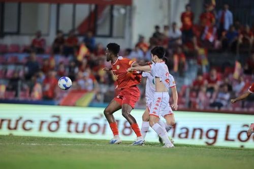Hải Phòng đang xếp ở thứ 7 trên bảng xếp hạng và được coi là đối thủ xứng tầm của Đình Bắc và các đồng đội. Ảnh: VPF.