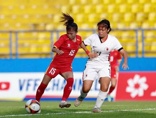 U17 nữ Việt Nam mở màn chiến dịch bằng trận gặp U17 nữ Thái Lan ngày 1/5, sau đó lần lượt đối đầu chủ nhà U17 nữ Trung Quốc ngày 4/5 và U17 nữ Myanmar ngày 7/5. Ảnh: VFF.