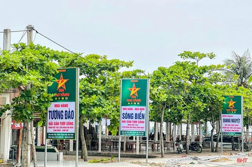 Các nhà hàng tại biển Thạch Hải (xã Thạch Khê) xây dựng hiệp hội liên kết, hỗ trợ nhau trong kinh doanh.