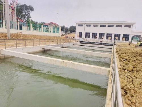 Trạm bơm Hoằng Khánh đã cơ bản hoàn thành các hạng mục chính.