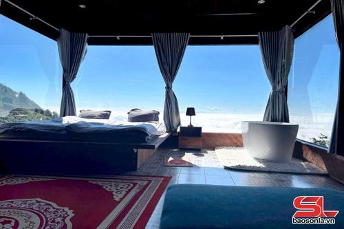 Phòng nghỉ tại Mùa Homestay Tà Xùa.