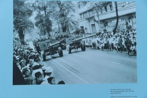 Hình ảnh các đơn vị pháo binh và bộ đội tên lửa tham gia điều hành, Sài Gòn, ngày 15/5/1975.