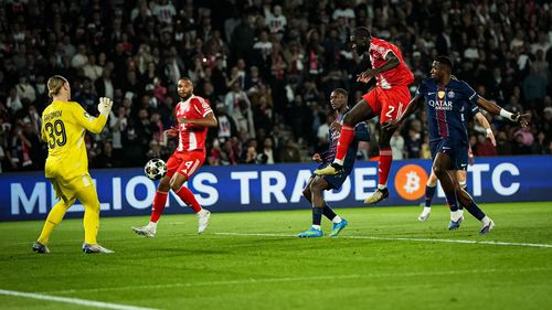 Upamecano ghi bàn quan trọng. Ảnh: FC Bayern
