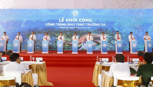 Lễ khởi công xây dựng Bảo tàng Trường Sa tại tỉnh Khánh Hòa. Ảnh: X.N