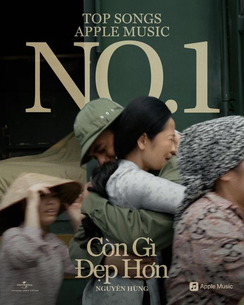 Bài hát "Còn gì đẹp hơn" phát hành trên nền tảng của Apple Music. Ảnh: Apple Music.