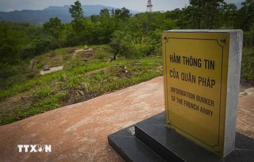 Các hệ thống hầm hào trên di tích ngày nay đều được gắn biển chỉ dẫn, giới thiệu. (Ảnh: Xuân Tư/TTXVN)
