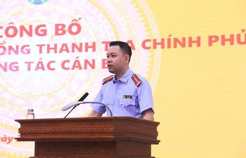 Tân Phó Cục trưởng Cục VI Thanh tra Chính phủ ông Vũ Thiết Hoàng
