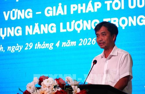 Ông Trần Thanh Toản, Phó Giám đốc Sở Công thương tỉnh Tây Ninh phát biểu tại Hội thảo. Ảnh: Thanh Bình - TTXVN