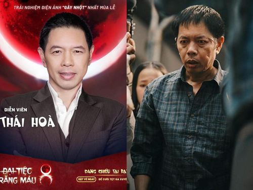 Thái Hòa trong phim Đại Tiệc Trăng Máu 8 và phim Anh Hùng.