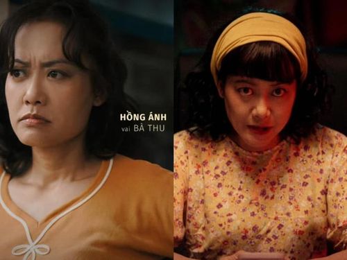 Hồng Ánh vai bà Thu trong Anh Hùng và Đại Tiệc Trăng Máu 8.
