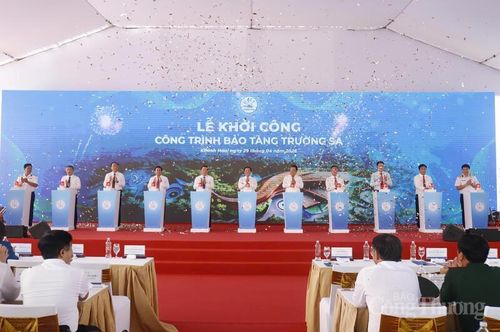 Việc khởi công Bảo tàng Trường Sa không chỉ mang ý nghĩa chính trị, lịch sử, công trình còn được kỳ vọng trở thành điểm nhấn văn hóa, du lịch đặc sắc của tỉnh Khánh Hòa. Ảnh: Xuân Ngọc