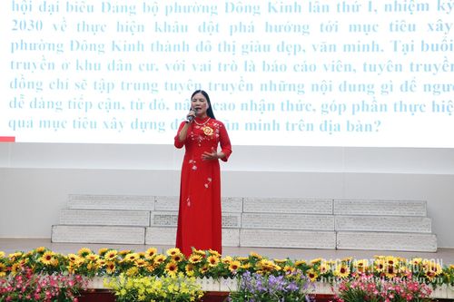 Thí sinh thực hiện phần thi trả lời câu hỏi
