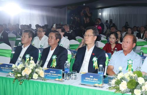 Các đại biểu dự lễ khởi công.