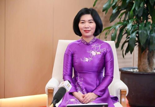 Chủ tịch HĐND thành phố, Phó Trưởng đoàn đại biểu Quốc hội thành phố Hà Nội Phùng Thị Hồng Hà. Ảnh: Viết Thành