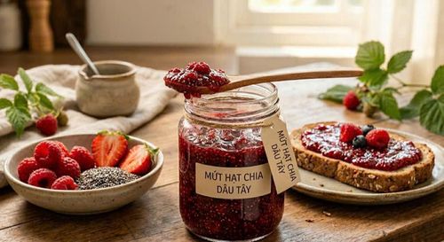 Mứt hạt chia dâu tây.