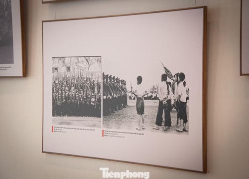 Thanh niên Hà Nội hưởng ứng phong trào tòng quân chống Mỹ cứu nước năm 1972 (ảnh trái) và thế hệ trẻ trong chiến tranh luôn ước mơ trở thành chiến sĩ quân đội (ảnh phải) - Ảnh tư liệu: Mai Nam - Đoàn Công Tính.