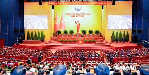 Toàn cảnh Đại hội đại biểu toàn quốc lần thứ XIV của Đảng. Ảnh: P.B