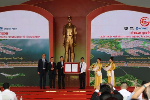 Thành phố Hồ Chí Minh đã hoàn tất thủ tục lựa chọn nhà đầu tư cho dự án cảng trung chuyển quốc tế Cần Giờ. Ảnh: Nguyễn Hoàng/Báo Tin tức và Dân tộc