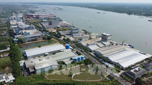 Khu Công nghiệp Sa Đéc thu hút nhiều nhà đầu tư. Ảnh: Nhựt An - TTXVN