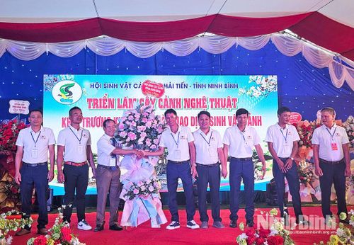 Xã Hải Tiến ra mắt Trung tâm triển lãm và giao lưu các sản phẩm cây cảnh nghệ thuật.