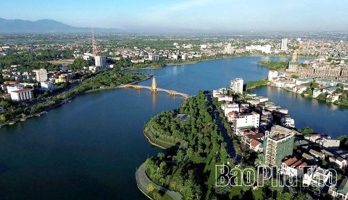 Một góc Công viên Văn Lang hôm nay.
