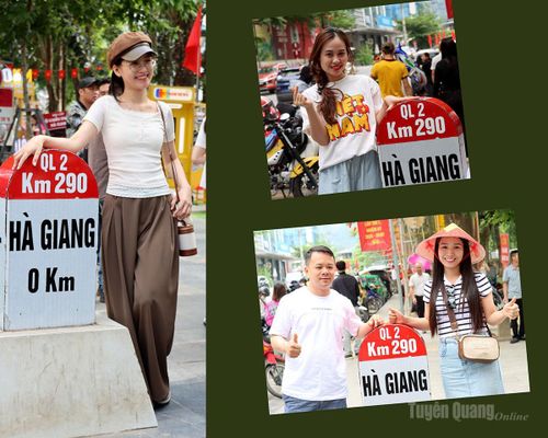 Cột mốc Km 0, phường Hà Giang 1 cũng được nhiều du khách lựa chọn để check-in.