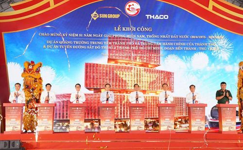 TP. Hồ Chí Minh bấm nút khởi công các dự án trọng điểm định hình siêu đô thị tầm vóc khu vực và quốc tế. Ảnh: Hoa Lê