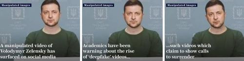 Video giả mạo Tổng thống Volodymyr Zelensky kêu gọi đầu hàng xuất hiện năm 2023.