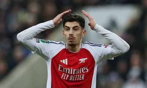 Về lực lượng thi đấu, Arsenal thiếu vắng Havertz vì chấn thương. Bộ đôi Timber và Merino vẫn đang bỏ ngỏ khả năng ra sân trước Fulham. Ảnh: Internet.