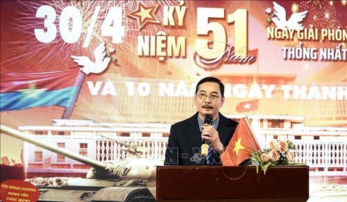 Tham tán Công sứ Đoàn Tuấn Cường nhấn mạnh vai trò của Hội Cựu chiến binh.