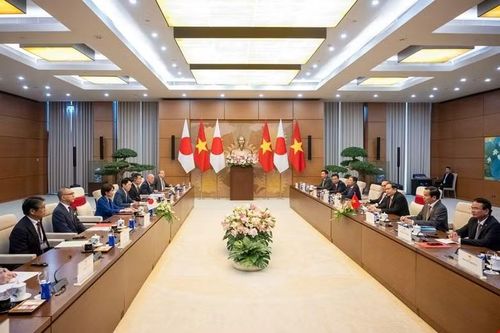 Toàn cảnh cuộc hội kiến. Ảnh: Quốc hội.