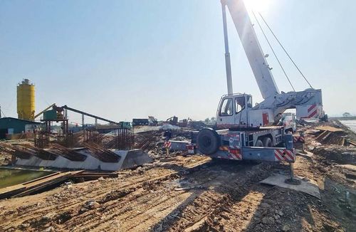 Dự án đường Tố Hữu nối dài đang được triển khai thi công