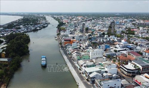 Một góc đô thị Sa Đéc (Đồng Tháp).