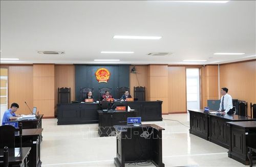 Quang cảnh phiên tòa. Ảnh: Ngọc Minh/TTXVN