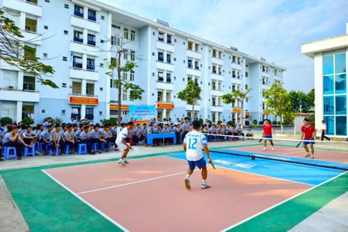 Thi đấu pickleball.