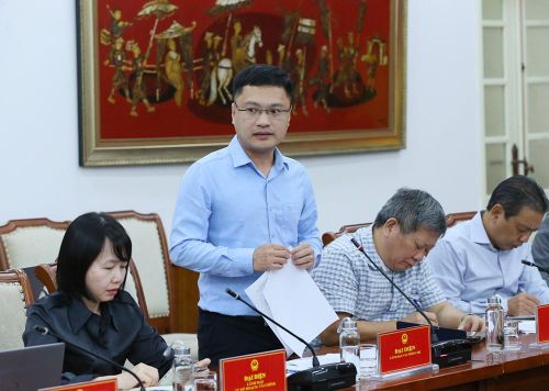 Chánh Văn phòng Bộ VHTTDL Cao Lê Tuấn Anh trình bày báo cáo