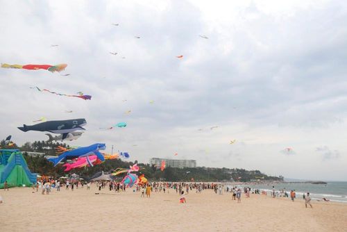 Hàng nghìn du khách cùng hòa mình vào lễ hội thả diều - Hello Sunny chào hè 2026 tại vùng biển Mũi Né, Lâm Đồng. Ảnh: Nguyễn Thanh - TTXVN