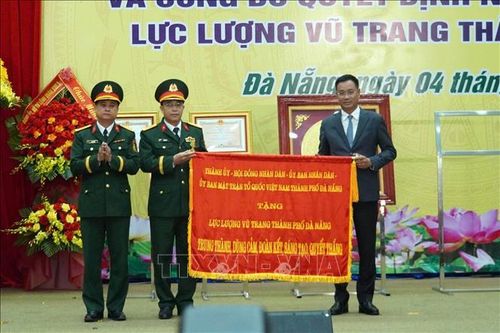 Lực lượng vũ trang thành phố Đà Nẵng đón nhận Huân chương cao quý của Đảng, Nhà nước.