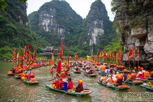 Lễ hội Tràng An năm 2026 nhằm gửi đi thông điệp mạnh mẽ về trách nhiệm của con người đối với môi trường. Ảnh: Trần San
