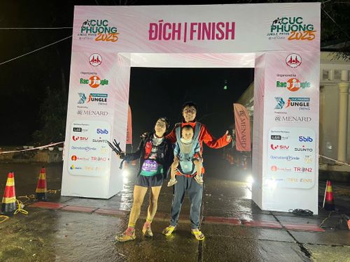  Trà My chinh phục giải chạy Cúc phương với cự ly 100 km. Ảnh: Nhân vật cung cấp. 