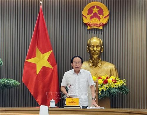 Phó Thủ tướng Lê Tiến Châu phát biểu tại cuộc họp.
