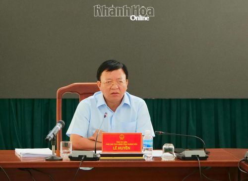 Phó Chủ tịch UBND tỉnh Lê Huyền chủ trì cuộc họp.