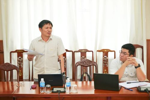Lãnh đạo Sở Xây dựng thông tin một số nội dung liên quan.