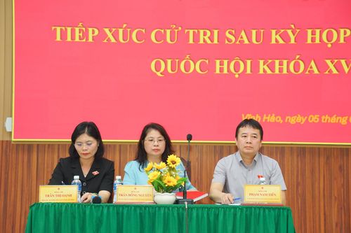 Đoàn ĐBQH tỉnh Lâm Đồng (Đơn vị bầu cử số 4) tiếp xúc cử tri tại xã Vĩnh Hảo