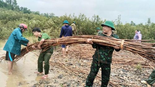 Bên cạnh đó, nhiều doanh nghiệp cũng bị ảnh hưởng nặng nề, lực lượng Công an, Quân đội và dân quân tự vệ tại chỗ đã tình nguyện khắc phục hậu quả.