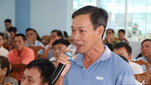 Cử tri Lê Văn Hữu Hạnh, xã Chợ Mới phản ánh vụ thu hoạch lúa vừa qua nông dân bị lỗ.