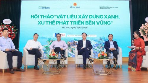 Các diễn giả tại hội thảo cho rằng phát triển vật liệu xây dựng xanh không còn là xu hướng, mà đã trở thành yêu cầu tất yếu.