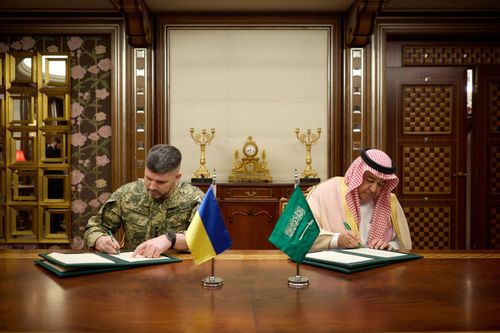 Ukraine kí kết thỏa thuận hợp tác quốc phòng với Saudi Arabia. Ảnh: FDD.